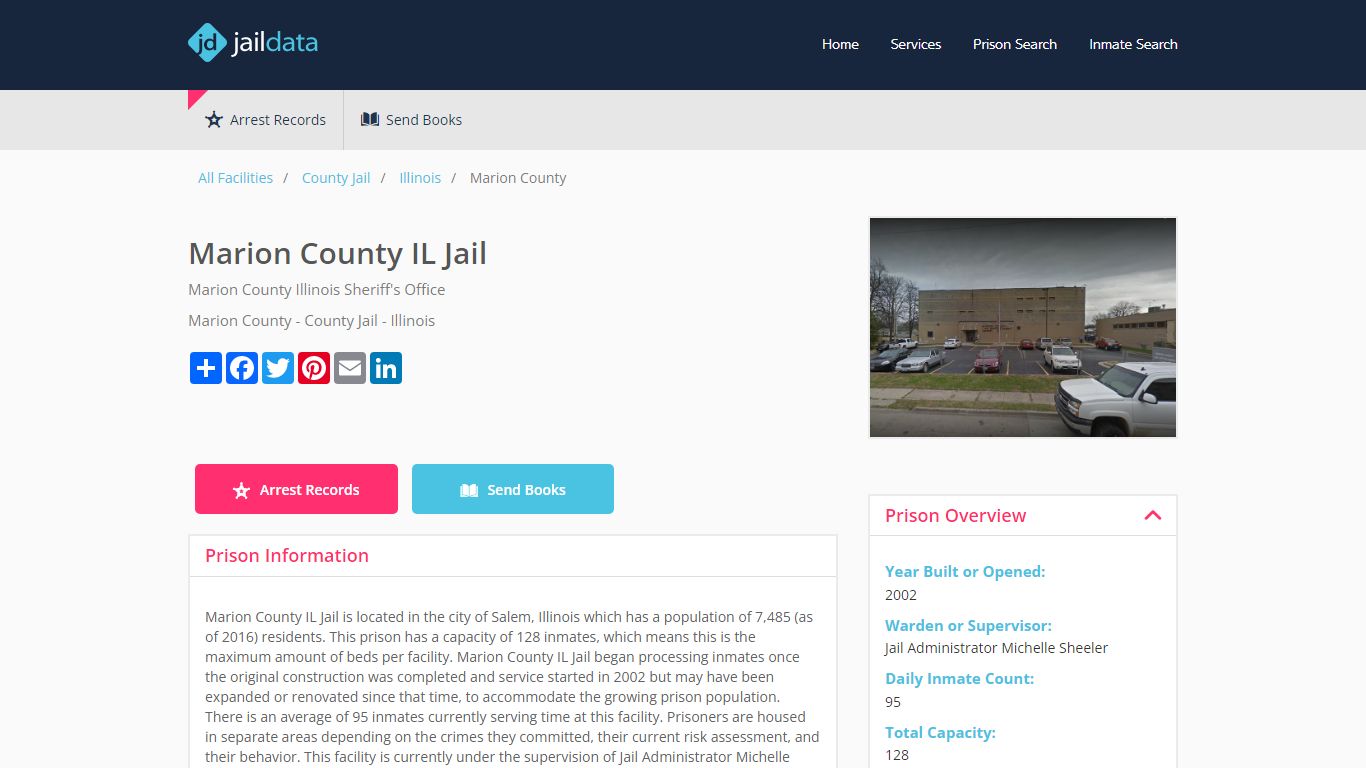 Marion County IL Jail Inmate Search and Prisoner Info - Salem, IL